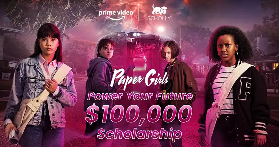 Fund your STEM education with a $100,000 scholarship from Scholly and Amazon Prime! Prime Video is excited to announce their new show Paper Girls, about a group of girls who travel through time and grapple with their own futures. With the premiere approaching on July 29, the show is celebrating by honoring students who want to make a powerful impact in their communities.