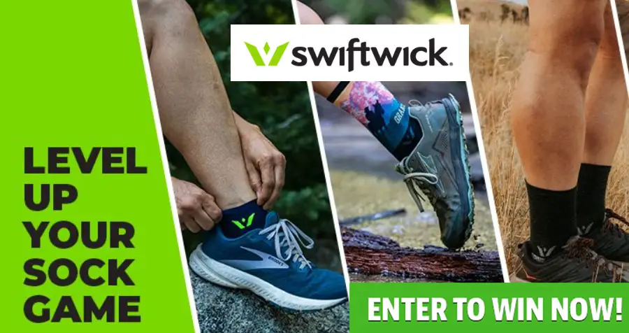 Swiftwick is giving away two pairs of socks to 15 winners and a grand prize of seven pairs plus a $100 gift card to Swiftwick.com to one winner to buy more of your new favorites.