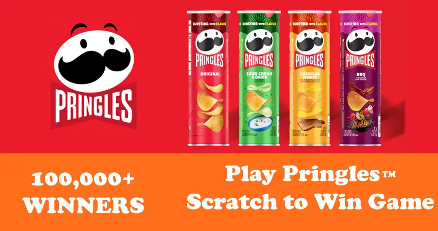 SWEETIES PICK@ Play Pringles™ Scratch to Win Instant Win Game to see if you're one of the 100,000 winners of a can, or one of the 10 grand prize winners of Pringles For A Year!