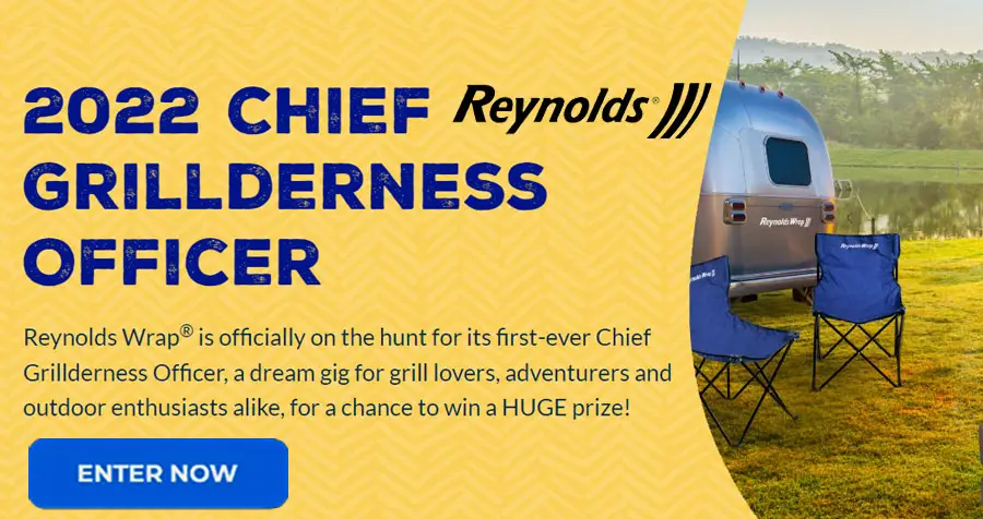 Reynolds Wrap® is officially on the hunt for its first-ever Chief Grillderness Officer, a dream gig for grill lovers, adventurers and outdoor enthusiasts alike, for a chance to win a HUGE prize!