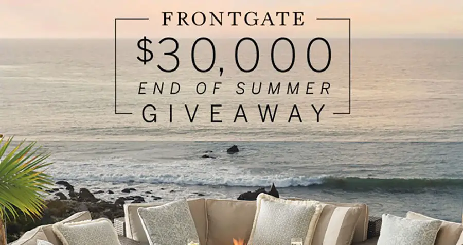 Frontgate $30,000 End of Summer Sweepstakes