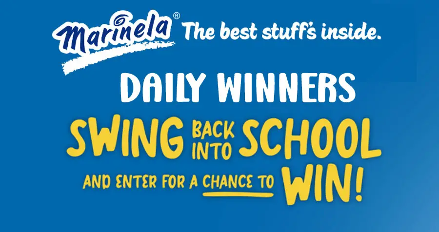 200 WINNERS! Play Bimbo Bakeries Marinela Back To School Instant Win Game daily to win a variety of Marienla prizes including bookbags, socks, stickers and pens.