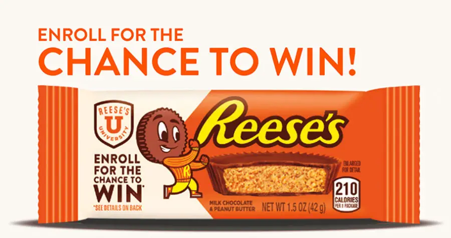 Play the REESE'S University Fall Football Pack Instant Win Game daily for your chance at over 11,000 prizes and swag. Then it's time to level up your Reese's University swag!