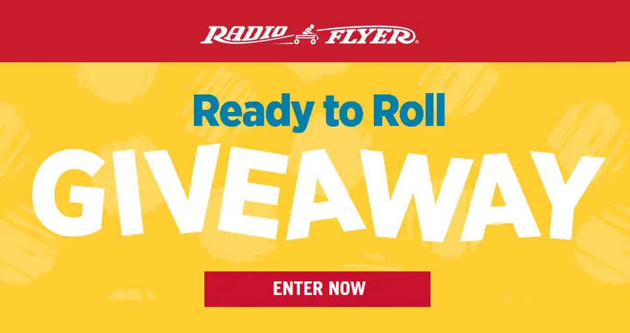 To help kids and families Ready to Roll this Fall, Radio Flyer is giving away a product every day during their "Ready to Roll Giveaway Sweepstakes"! Each entry is only for that day, so be sure to come back every day until August 31st to enter for your chance to win.
