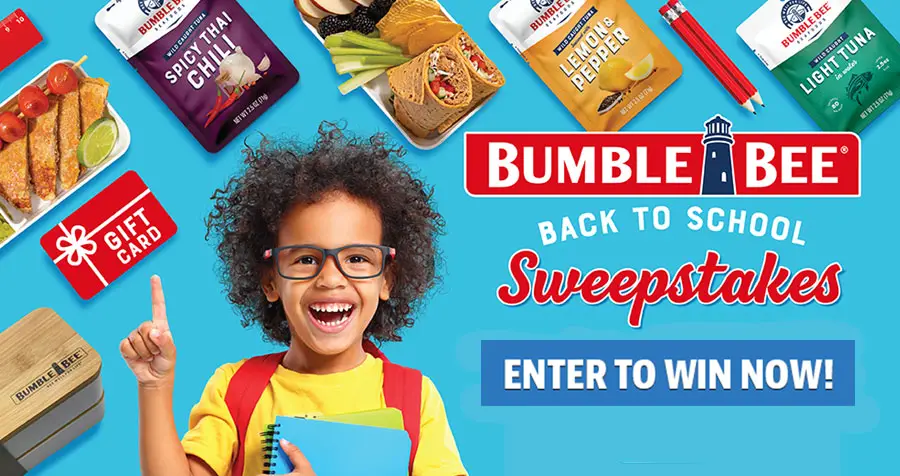 Bumble Bee Back To School Instant Win Game (178 Prizes)