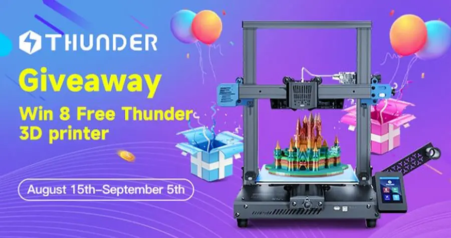 Win a High Speed Geeetech Thunder 3D Printer (8 Winners)