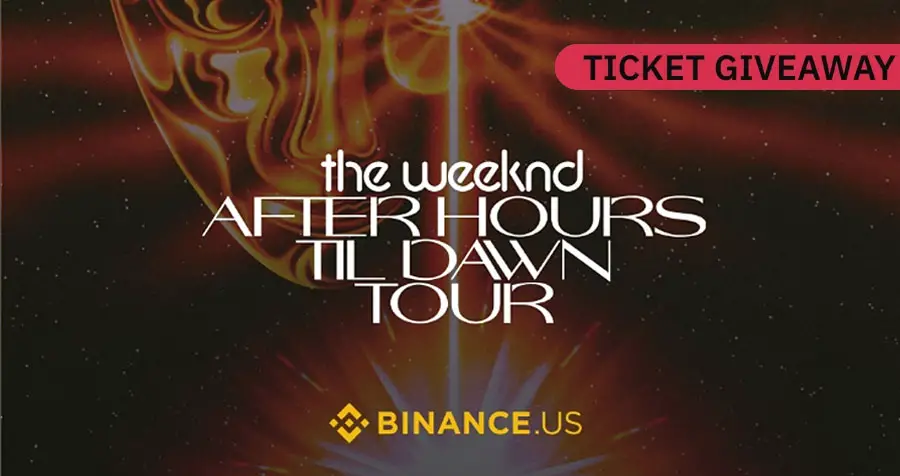 Binance is giving away FREE tickets to see The Weeknd live in concert in their #AfterHoursTilDawnTour giveaway. Enter on Twitter, Instagram and Facebook. There will be 90 winners through September.
