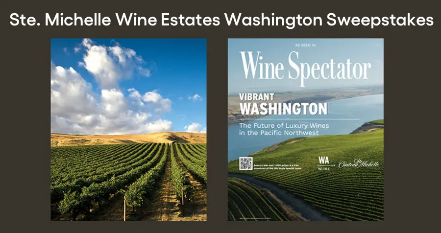 Enter for your chance to win a trip to Seattle, Washington from Ste. Michelle Wine Estates or one of 1,000 other prizes. Washington's oldest and most acclaimed winery features award-winning wines and unparalleled tasting experiences at our historic chateau near Seattle.