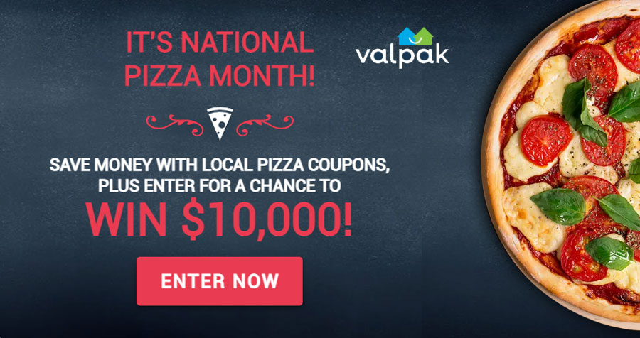 Valpak $10,000 Piece of the Pie Sweepstakes