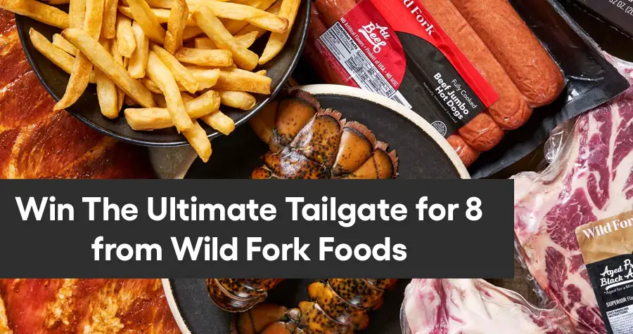 Enter for your chance to win the Ultimate tailgate for 8 from Wild Fork Foods. Enter once a week through the end of September. It's time to take your tailgate up a notch! Enter to win the Ultimate Tailgate for 8 with a Wild Fork prize pack valued at $250
