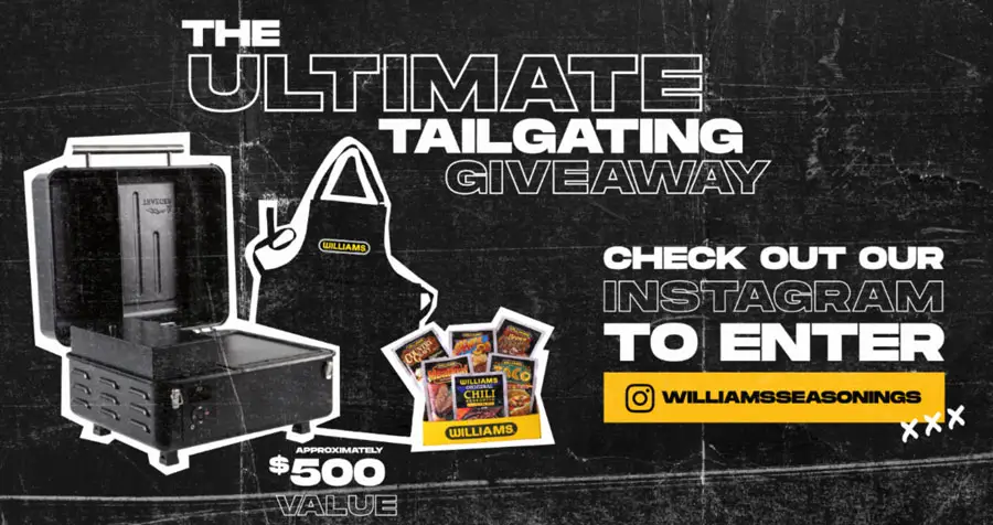 Williams Seasonings Ultimate Tailgating Prize Pack Giveaway