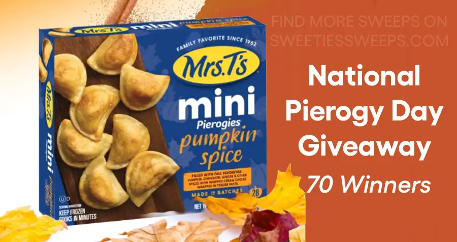 National Pierogy Day is coming on October 8th and Mrs T’s is celebrating the day and their 70th anniversary with a brand new, limited-edition flavor, only available to win! Starting today through October 7th, 70 lucky pierogy lovers have the chance to win a box of Mrs. T's Mini Pumpkin Spice Mrs. T’s Pierogies 