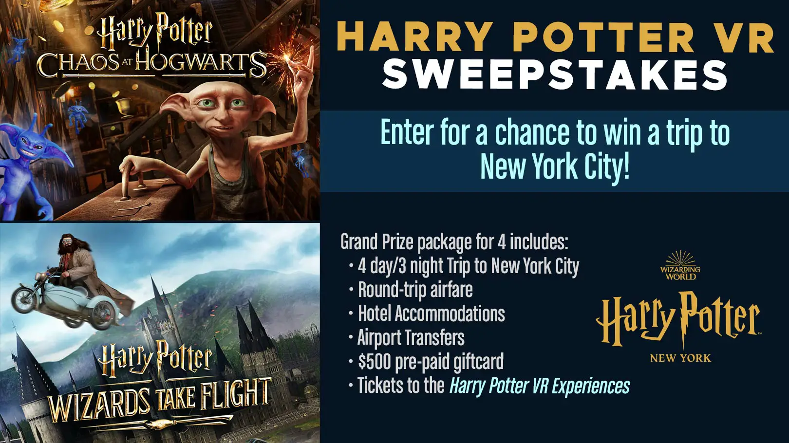 Win a Trip to NYC To Experience Harry Potter VR