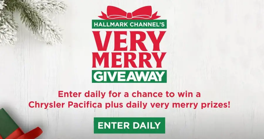 Enter Hallmark Channel’s Very Merry Giveaway every day for a chance to win fun & festive daily prizes plus the grand prize trip for you and a friend to visit the magical Christmas villages of Austria and Germany!