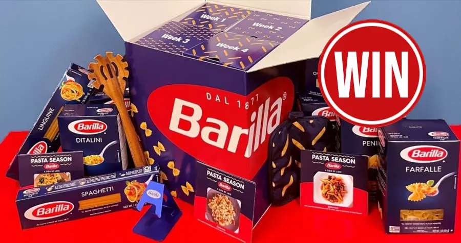 Enter for your chance to win a Barilla Pasta Season prize pack including a $100 Visa gift card! October is National Pasta Month, and Barilla is celebrating by declaring Fall as "Barilla Pasta Season". In honor of Pasta Season, Barilla has an giveaway running through October 31st on their Instagram account! 