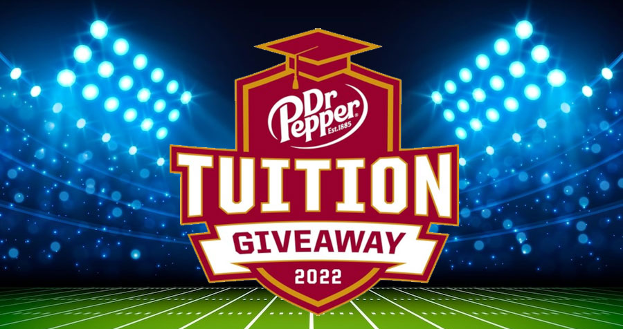 Dr Pepper is awarding Free College Tuition to help students reach their biggest goals. 