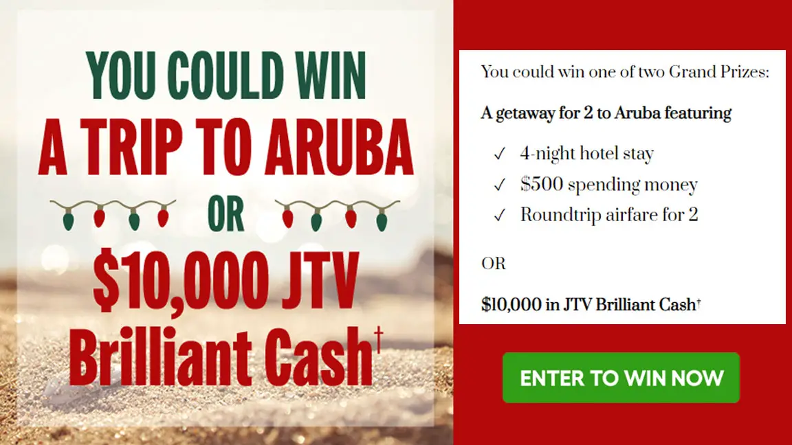 JTV’s Season of Winning: A Brilliant Cash and Aruba Giveaway