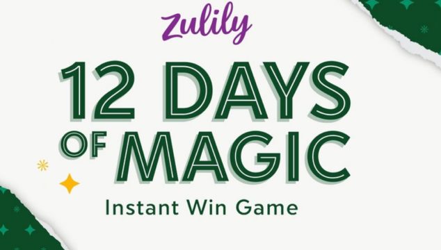 Play Zulily's 12 Days of Magic Instant Win game daily for your chance win great prizes and be entered to win the grand prize - a check for $12,000!! Spin daily to win #12DaysofGiveaways