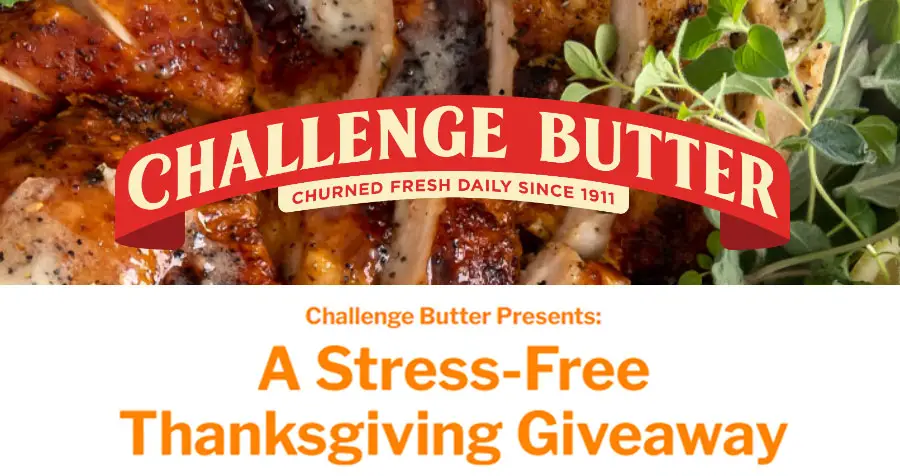 Challenge Butter A Stress-Free Thanksgiving Giveaway