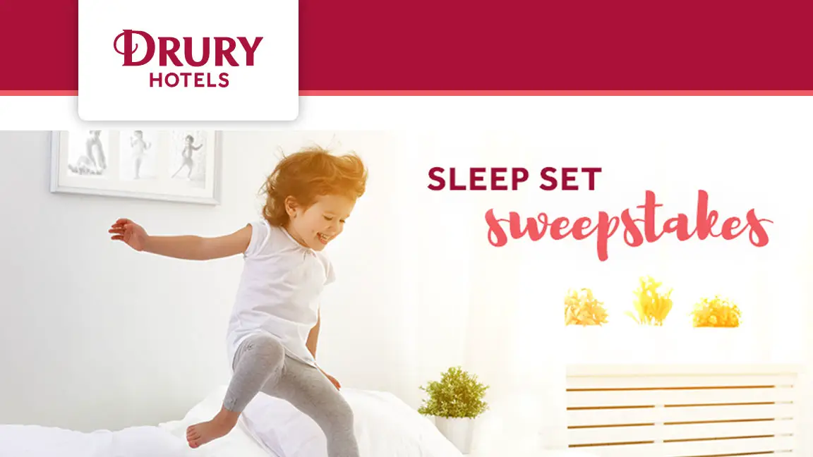 To celebrate that extra hour of sleep, Drury Hotels is giving away "sleep sets" to six (6) lucky winners! The sleep sets include two (2) feather pillows and one (1) free night certificate to any Drury branded hotel. 