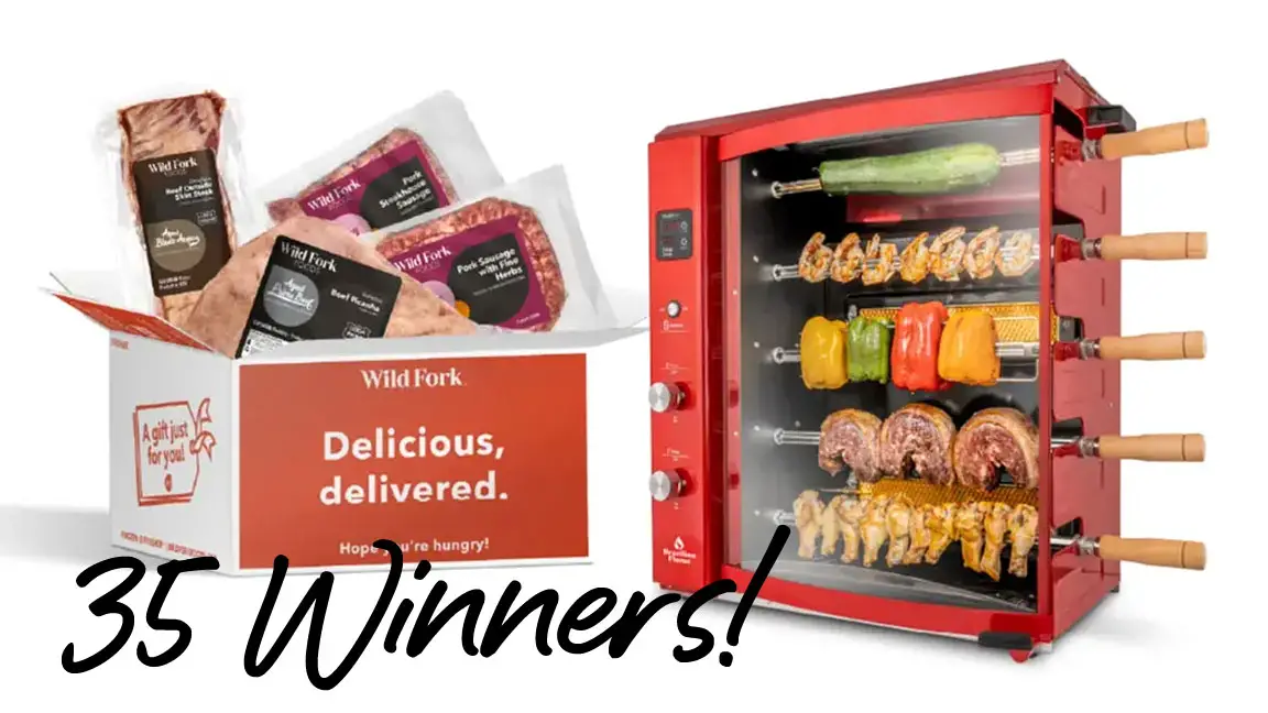 Wild Fork Foods Brazilian Flame Rotisserie Grill & Wild Fork Grilling Bundle Sweepstakes (35 Winners)