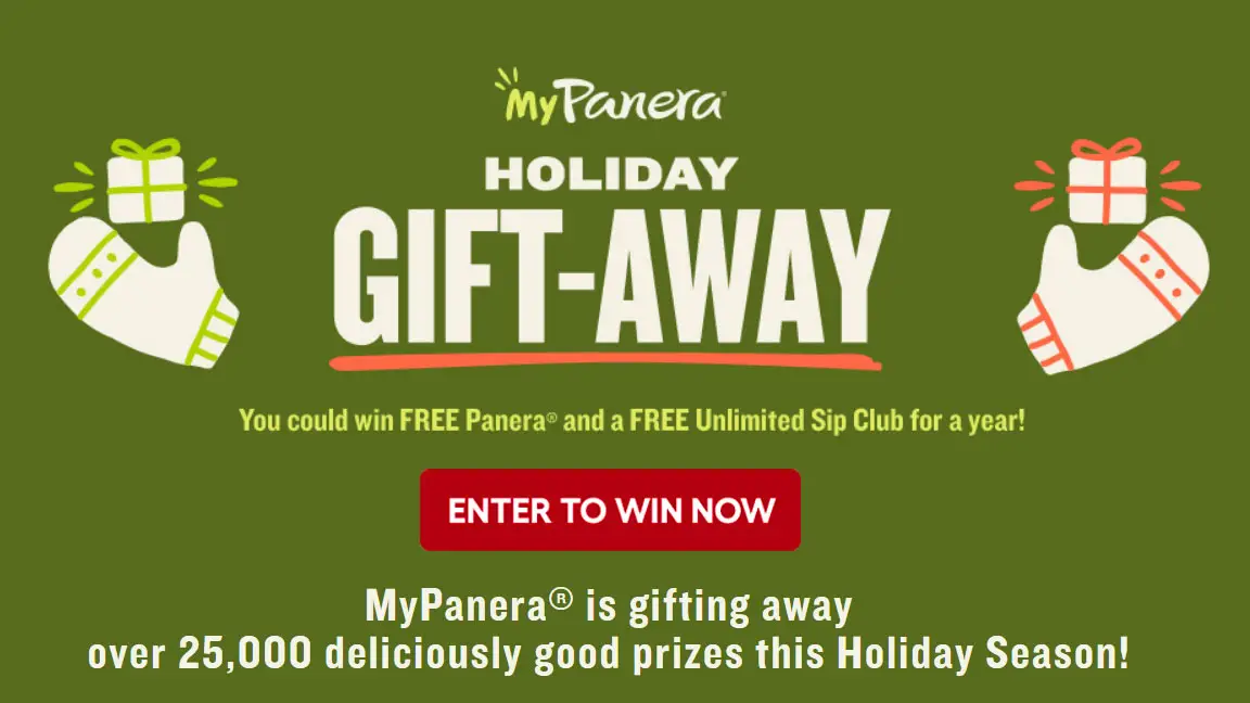 MyPanera Holiday Gift-Away Instant Win Game (25,129 Prizes)