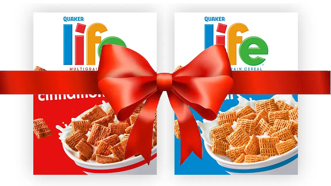 Life Cereal Holiday Holiday Sweepstakes - 21 Winners