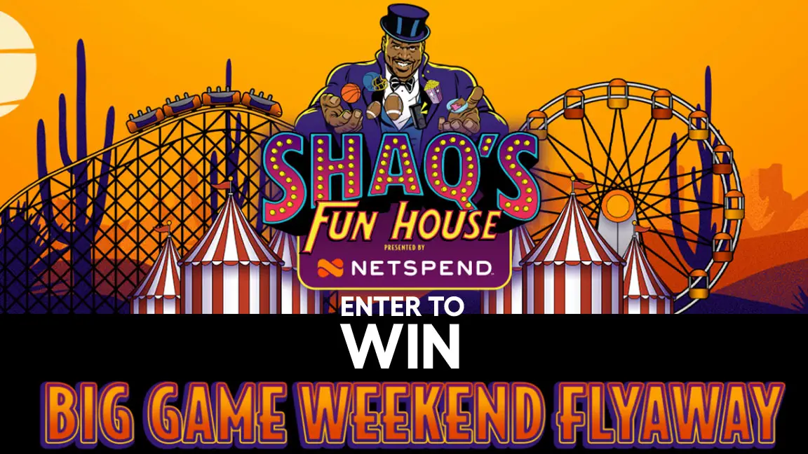 The Super Bowl is coming in February and Shaq and Netspend are giving away a trip to attend Shaq’s Fun House 2023 at The Talking Stick Resort and Casino in Scottsdale, AZ on February 10, 2023 PLUS 100 more winners will each receive a $100 cash prize!