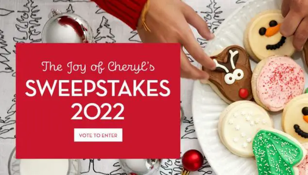 Cheryl’s Holiday Cookie Flavors Sweepstakes