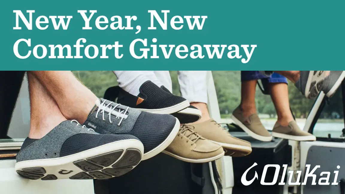 OluKai is welcoming in the new year with a giveaway! Sign up for text alerts from OluKai for a chance to win a pair of slippers or the grand prize, a $500 OluKai gift card. OluKai will choose a new winner every week in January and a grand prize winner on January 31st.