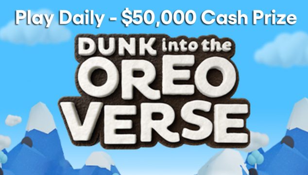 Keep an eye out for the weekly OREO CODE in the OREOVERSE. Submit the code here for a chance to win $50,000. Plus there are more prizes to discover! Play every day for a chance to win instantly!