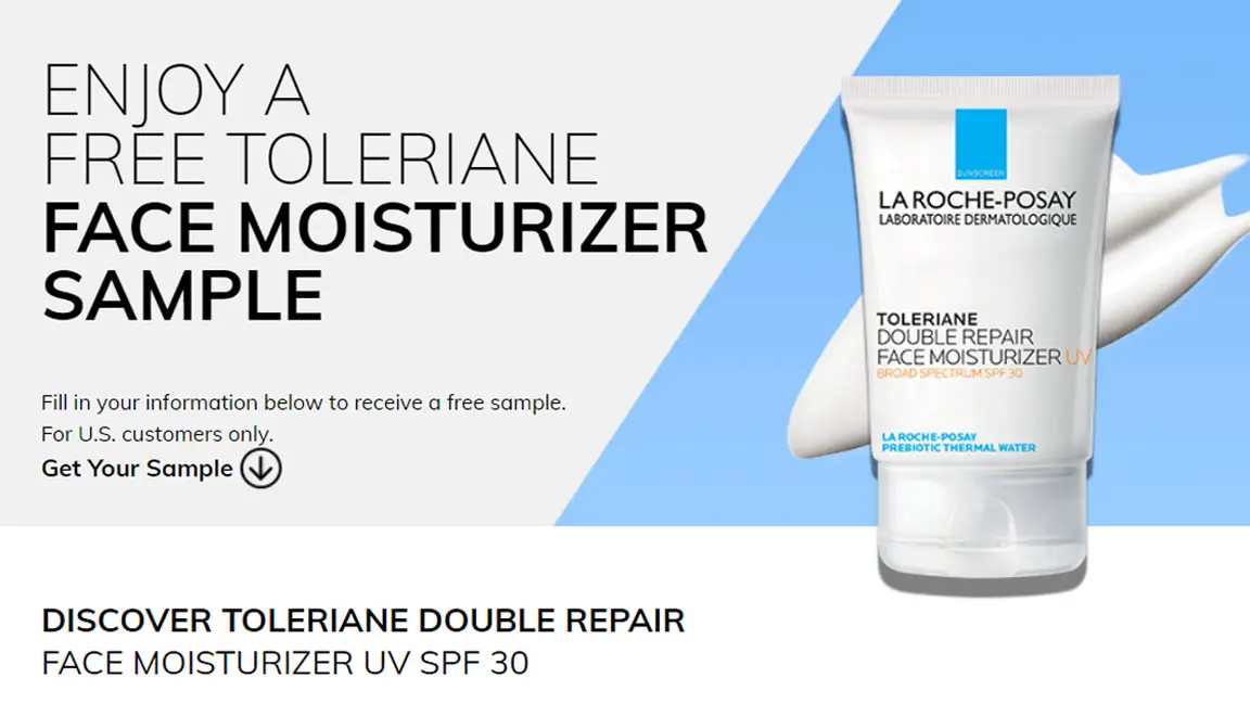 FREE La Roche-Posay Toleriane Double Repair UV Moisturizer Sample