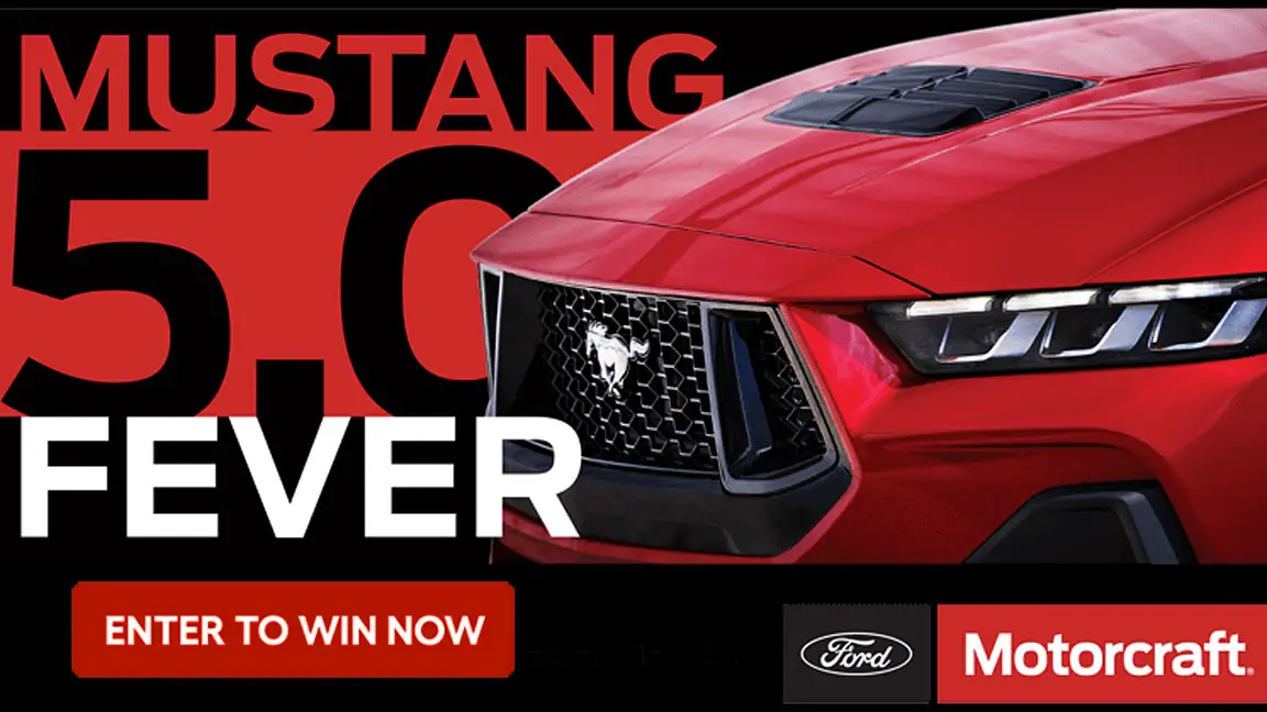 2023 Mustang 5.0 Fever Sweepstakes - Win a 2024 Ford Mustang GT