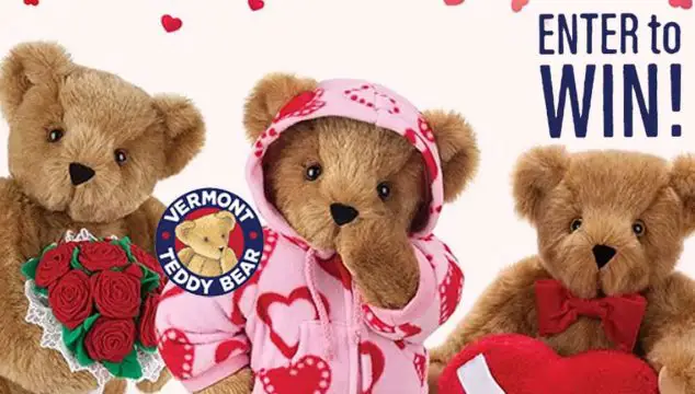 Enter the Vermont Teddy Bear BEARy Romantic Valentine's Giveaway for your chance to win the World's Softest Bear and 4 Pajama Sets or a $75 gift certificates for PajamaGram and Vermont Teddy Bear