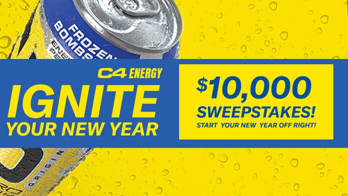 Win $10,000: C4 Energy Ignite Your New Year Sweepstakes