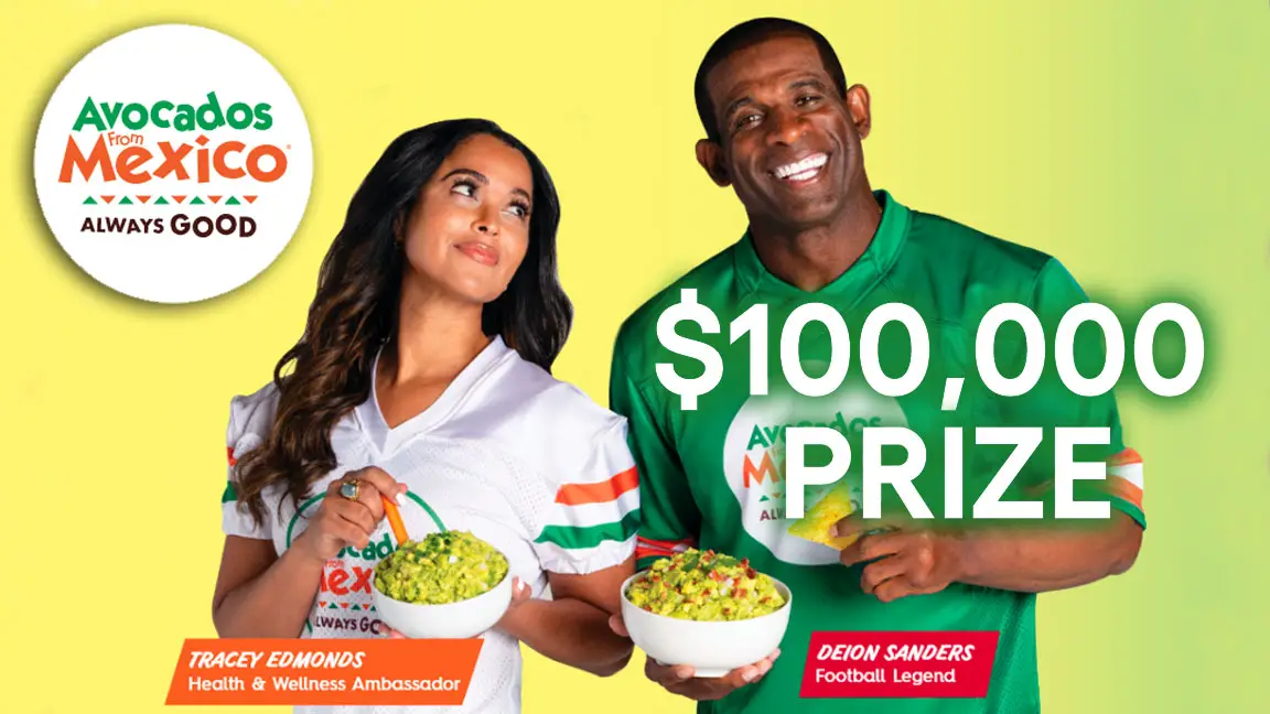 Avocados From Mexico Big Game Instant Win Game ($100,000 Grand Prize)