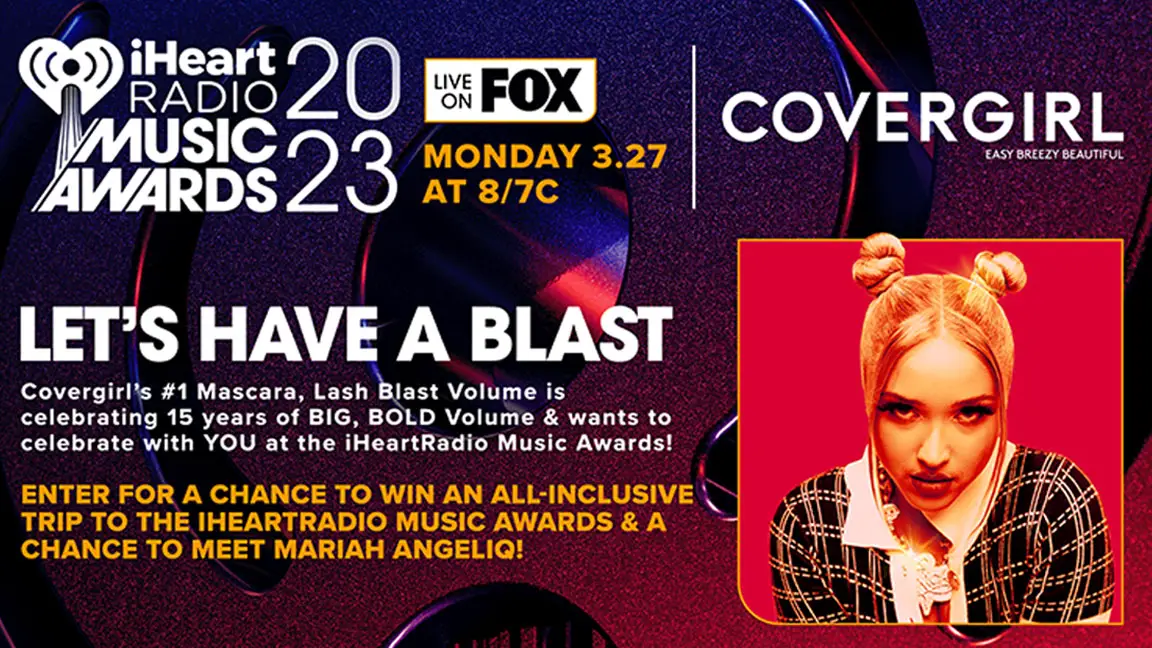 Enter for your chance to WIN a trip to the iHeartRadio Music Awards in Los Angeles thanks to COVERGIRL. The iHeartRadio Music Awards is a music awards show that celebrates music heard throughout the year across iHeartMedia radio stations nationwide and on iHeartRadio. Now in its tenth year, the iHeartRadio Music Awards is a star-studded event celebrating the most-played artists and songs on iHeartRadio stations and the iHeartRadio app throughout last year, while also offering a preview of the upcoming hits.