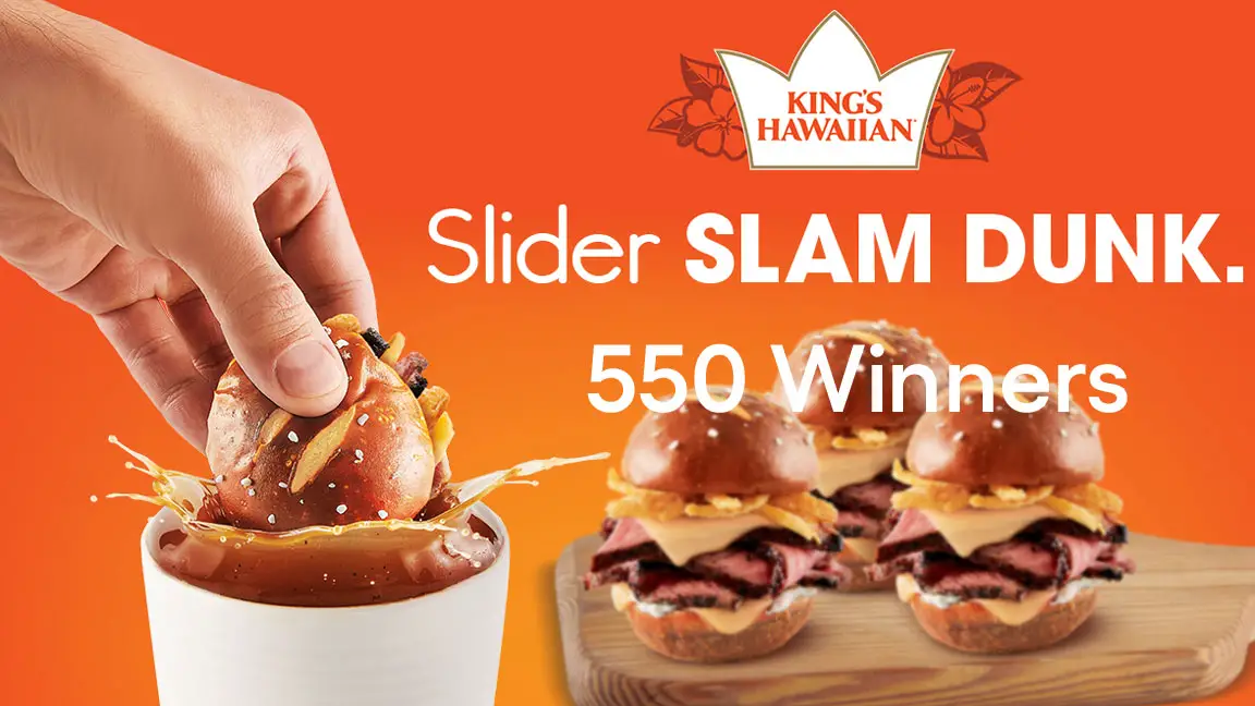 Play the King’s Hawaiian Slam Dunk Instant Win Game for your chance to win a $50.00 Fanatics.com eGift Card or a Coupon for a FREE King's Hawaiian product. There will be 250 gift card winners and 300 Free coupon winners.