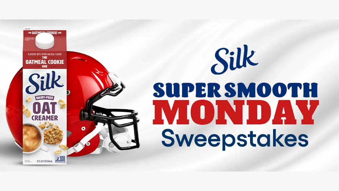 125 WINNERS! Enter to win a SILK “Super Smooth Monday” kit, including a cozy blanket, custom Silk beanie, insulated mug, Peet’s Coffee (thanks to our friends at Peet’s!) and — the MVP of “Super Sick Monday” — Silk Creamer, so every Monday can be super smooth.