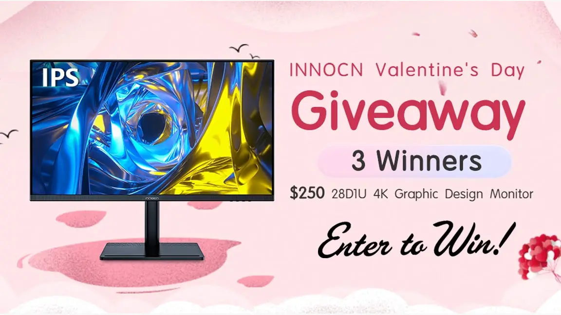 Enter for your chance to win an INNOCN 28D1U 4K Graphic Design Monitor. This new 27 inch 165Hz computer gaming monitor with 1ms super fast response time and G-SYNC compatibility for a tear-free experience & low latency, immersive in the gaming world, designed for FPS / RTS. This 1080p 165hz HDMI & DP PC gaming monitor is compatible with most of graphic cards and games. 120 Hz/144Hz supports.