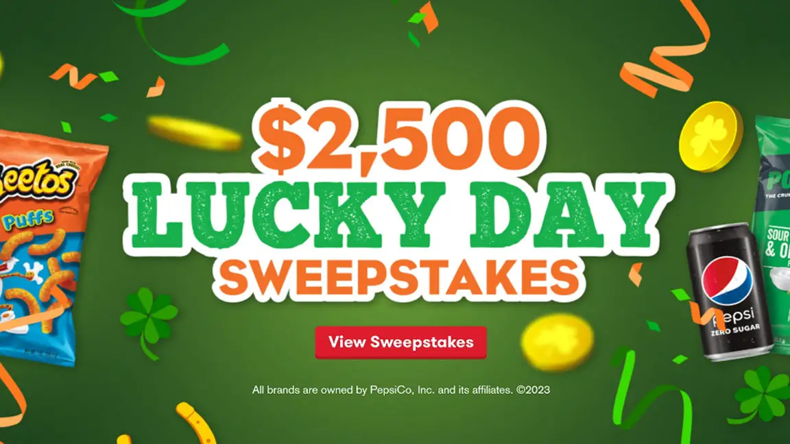 Tasty Rewards $2,500 Lucky Day Sweepstakes