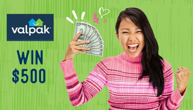 Valpak is giving two winners $500 cash each. #ValpakCouponCash Post a photo of your cash in your Valpak envelope along with your favorite Valpak coupon or your origami heart creation. Click Here for instructions to make origami heart