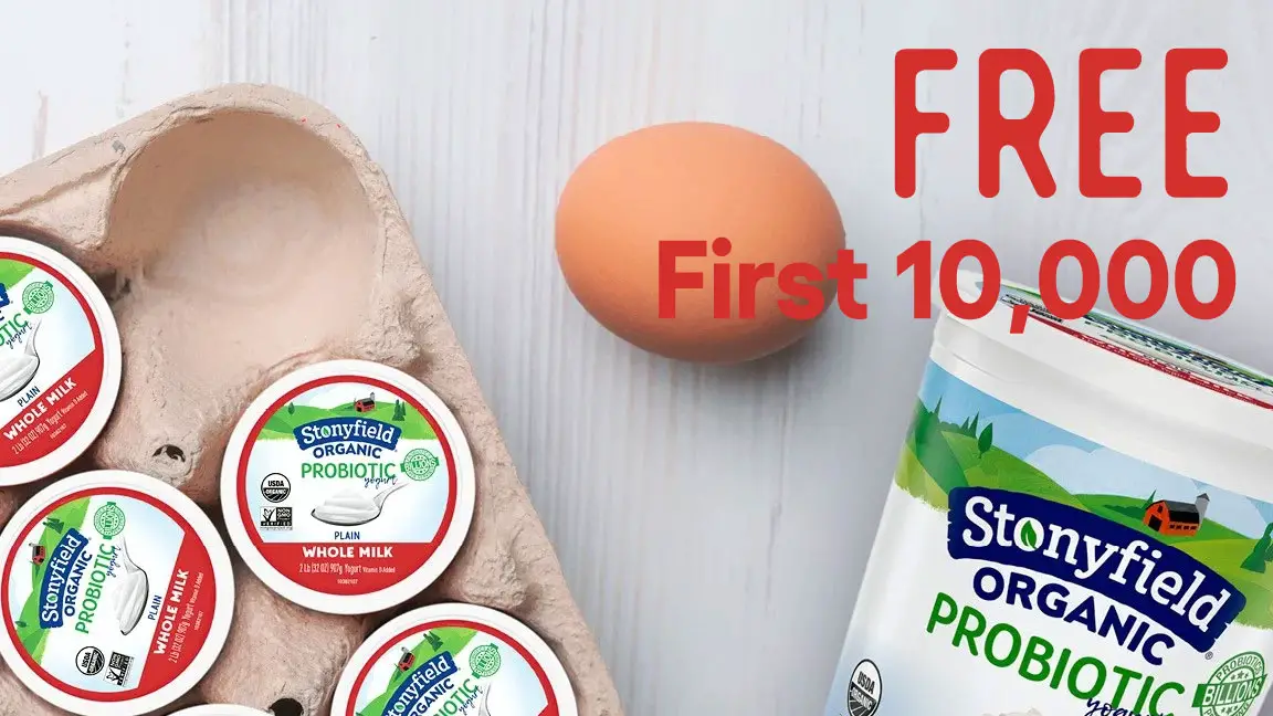 FREE 32 oz. Stonyfield Organic Yogurt (First 10,000)