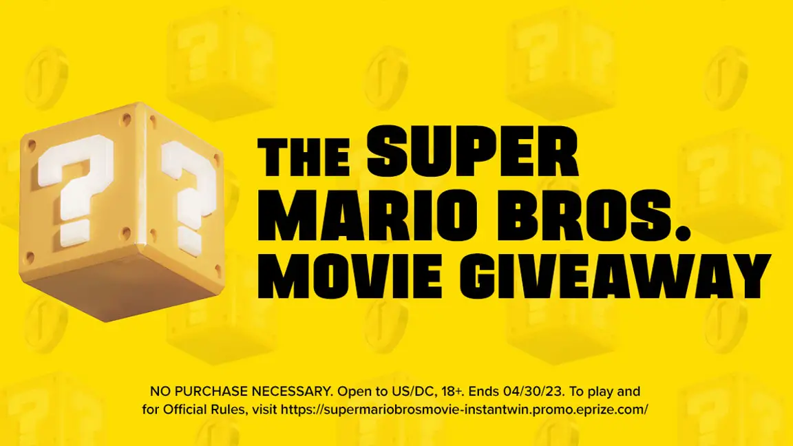 Play the Super Mario Bros. Movie Instant Win Game  and you could be the winner of tickets to Universal Studios Hollywood, 7” Bowser Figure or Amazon.com gift cards