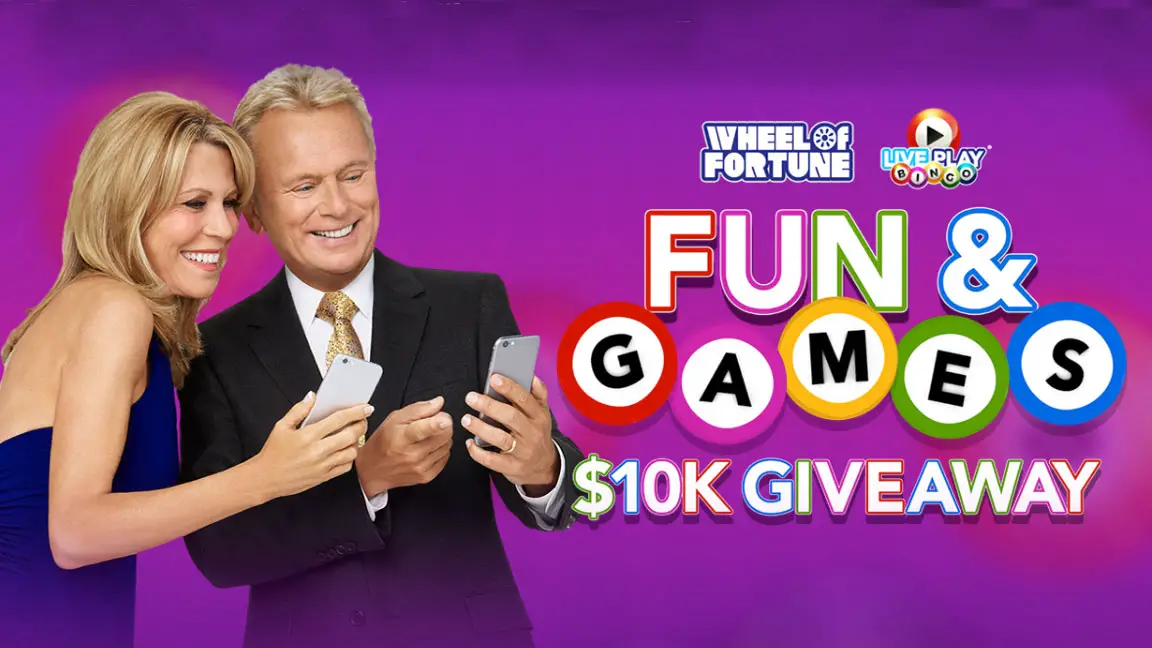 BINGO! Wheel of Fortune and Live Play Bingo are coming together to give lucky at-home viewers the chance to win $10,000! Tune in March 13-17 and enter the Bonus Round puzzle solution for your chance to win each night. Enter all five nights and we'll DOUBLE your entries.