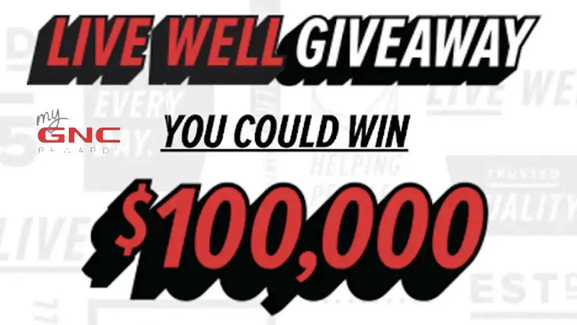 Play the GNC Live Well Instant Win Game daily for your chance to win a $20 or $50 GNC gift card good for GNC products PLUS 50 more winners will receive a $20 cash back reward and one grand prize winner will win $100,000!