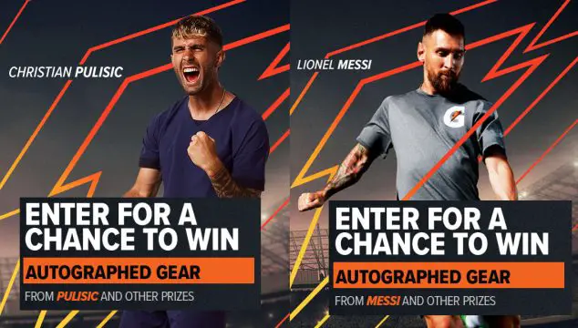 Gatorade UCL Soccer Sweepstakes (230 Prizes)