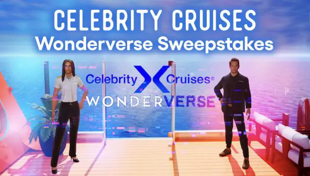 Celebrity Cruises Wonderverse Sweepstakes is Giving away 7 Cruises in 7 Days! Explore the virtual world of the Celebrity Wonderverse℠ for chances to win a vacation aboard one of our Relaxed Luxury℠ resorts at sea. Now through Sunday, March 26th we're giving away seven award-winning cruises in seven days—complete with round-trip flights—and every day offers new chances to win. Log in, find the daily Easter Egg clue, and share it on social.
