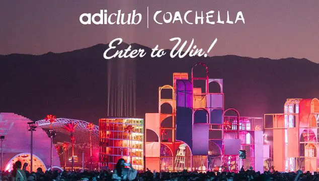 Enter for your chance to win a VIP experience to Coachella this April in Indio, California! adiClub members have the exclusive opportunity to experience Coachella like never before. Enter for your chance to win a prize inclusive of two passes for Weekend 1 or Weekend 2. Roundtrip airfare, accommodations, and more. Your Journey starts now.