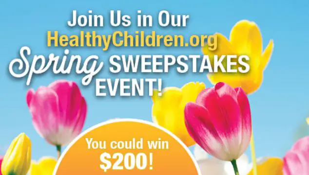 HealthyChildren.org Spring Sweepstakes (Daily Cash Winners)